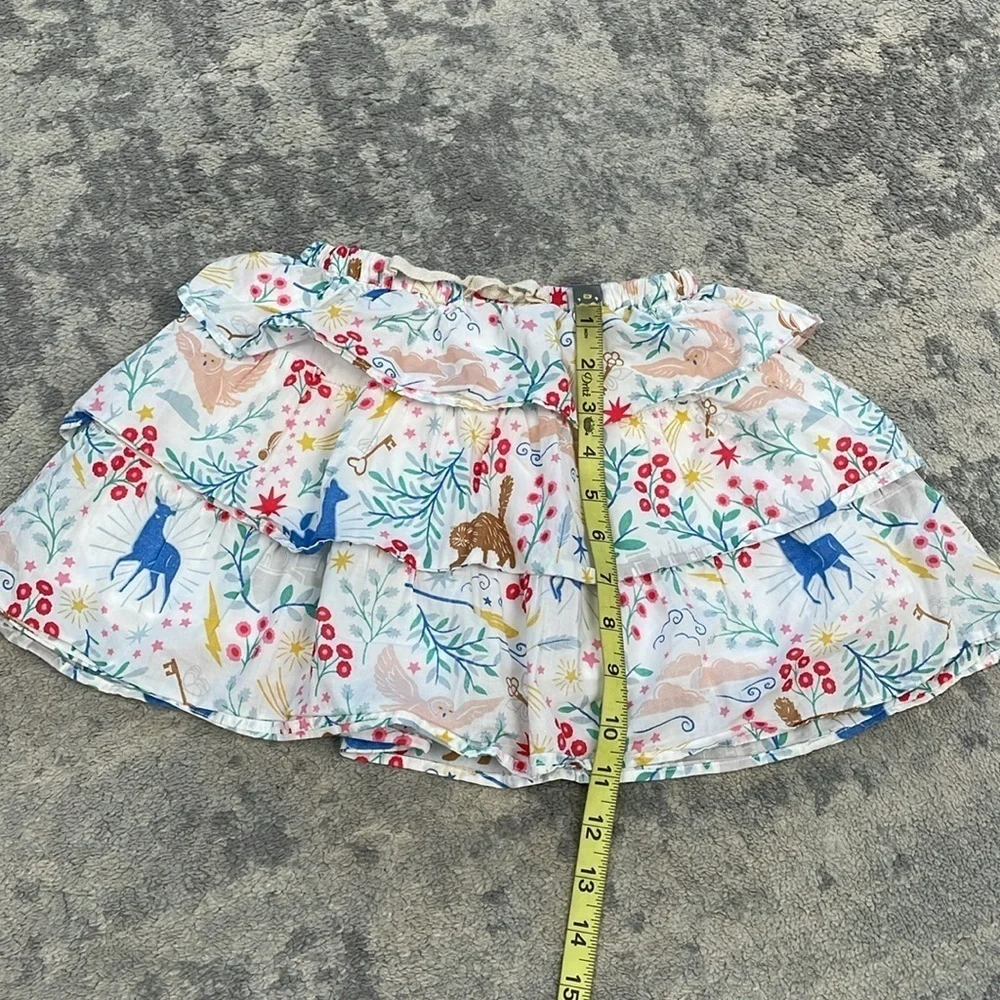 New Mini Boden x Harry Potter Patronus Tiered Ruffle Skirt Girls Sz 4-5Y